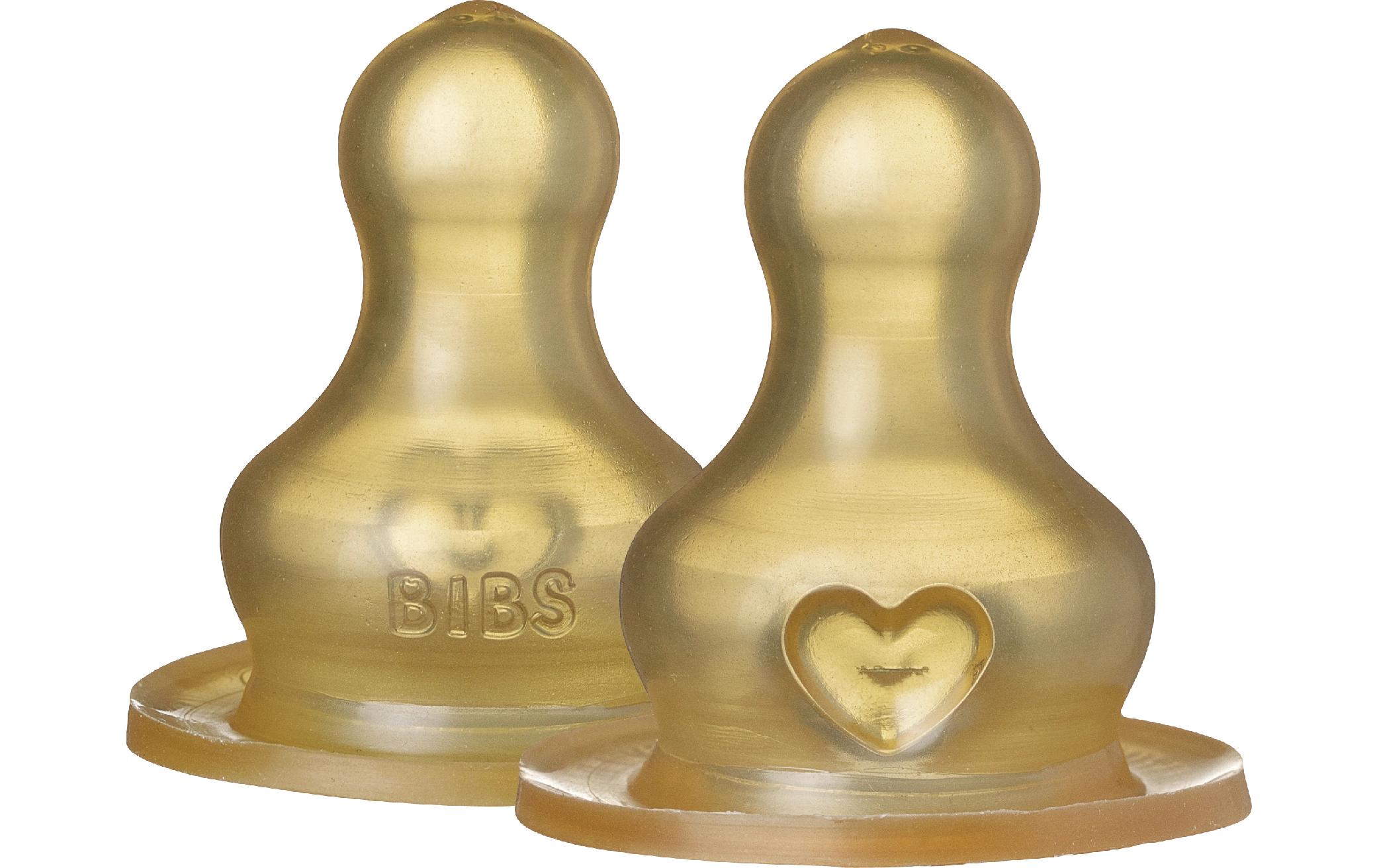 Trinksauger Latex Slow Flow 2 StückBottle Nipple aus Naturkautschuk