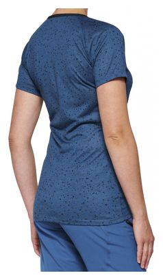 Maillot Manches Courtes 100% Airmatic Femme Bleu / Noir