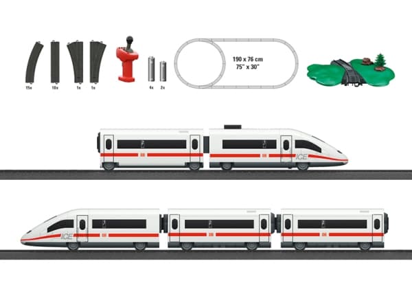 Märklin ICE 3, Jernbane- og togmodell, HO (1:87), Gutt/Jente, 5 stykker, Rød, Hvit, Modelljernbane/tog