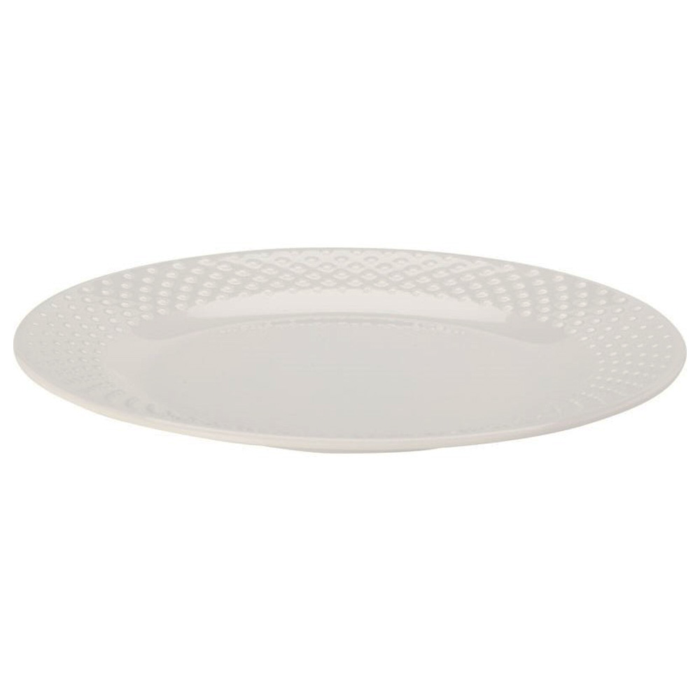 Assiette en mélamine blanche PERLA 21 cm