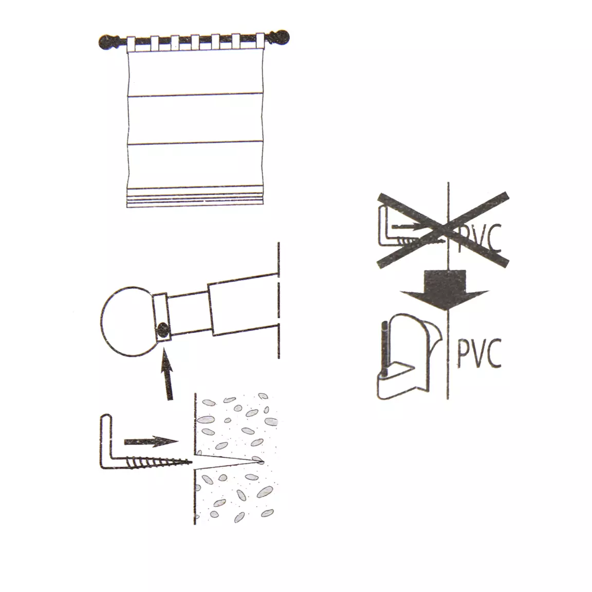 Kit de 2 tringles extensibles ovales (80 à 110 cm) Blanc