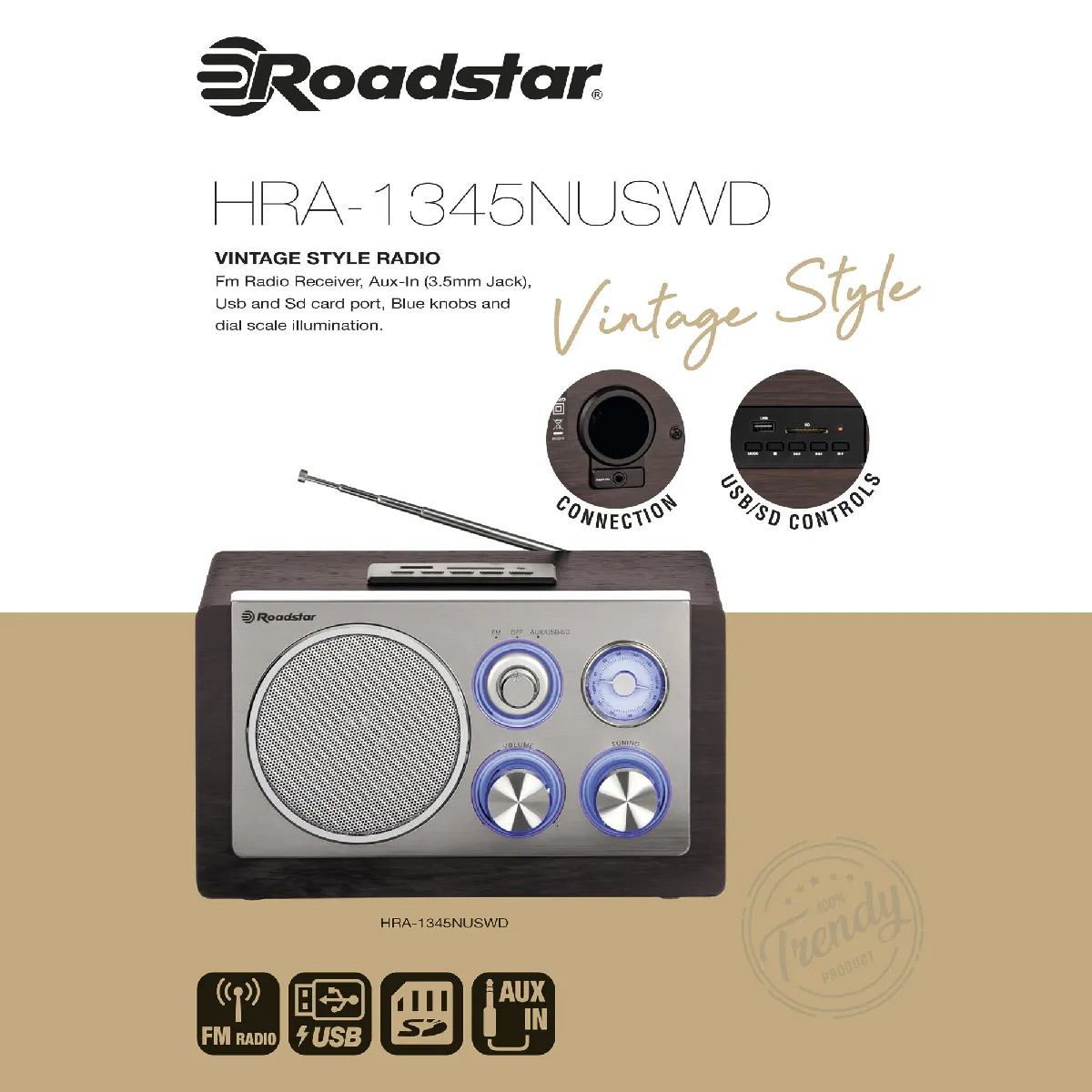Roadstar HRA1345NUSWD