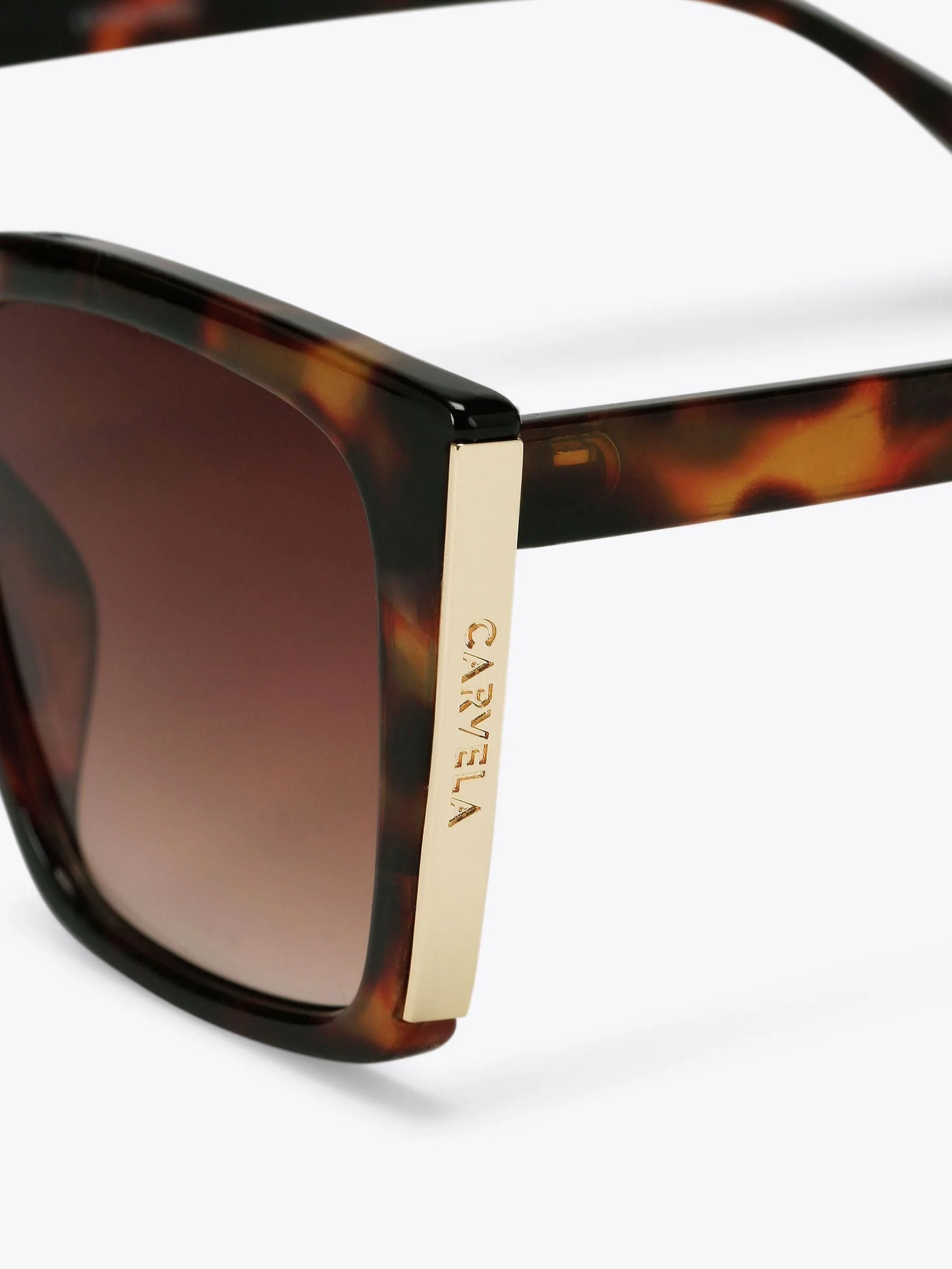 Donkerbruin - Carvela Square Frame Sunglasses