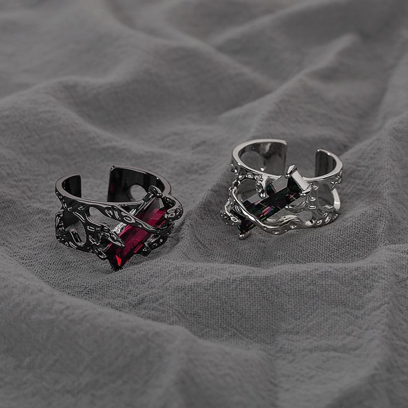 Tinseltown - Open ring met strass