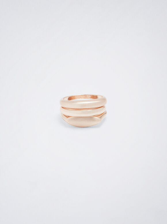 Conjunto De Anillos Oro Rosa - Oro Rosa