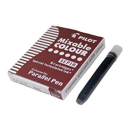 Pilot Tintenpatrone für Parallel Pen, braun, 6 Stück