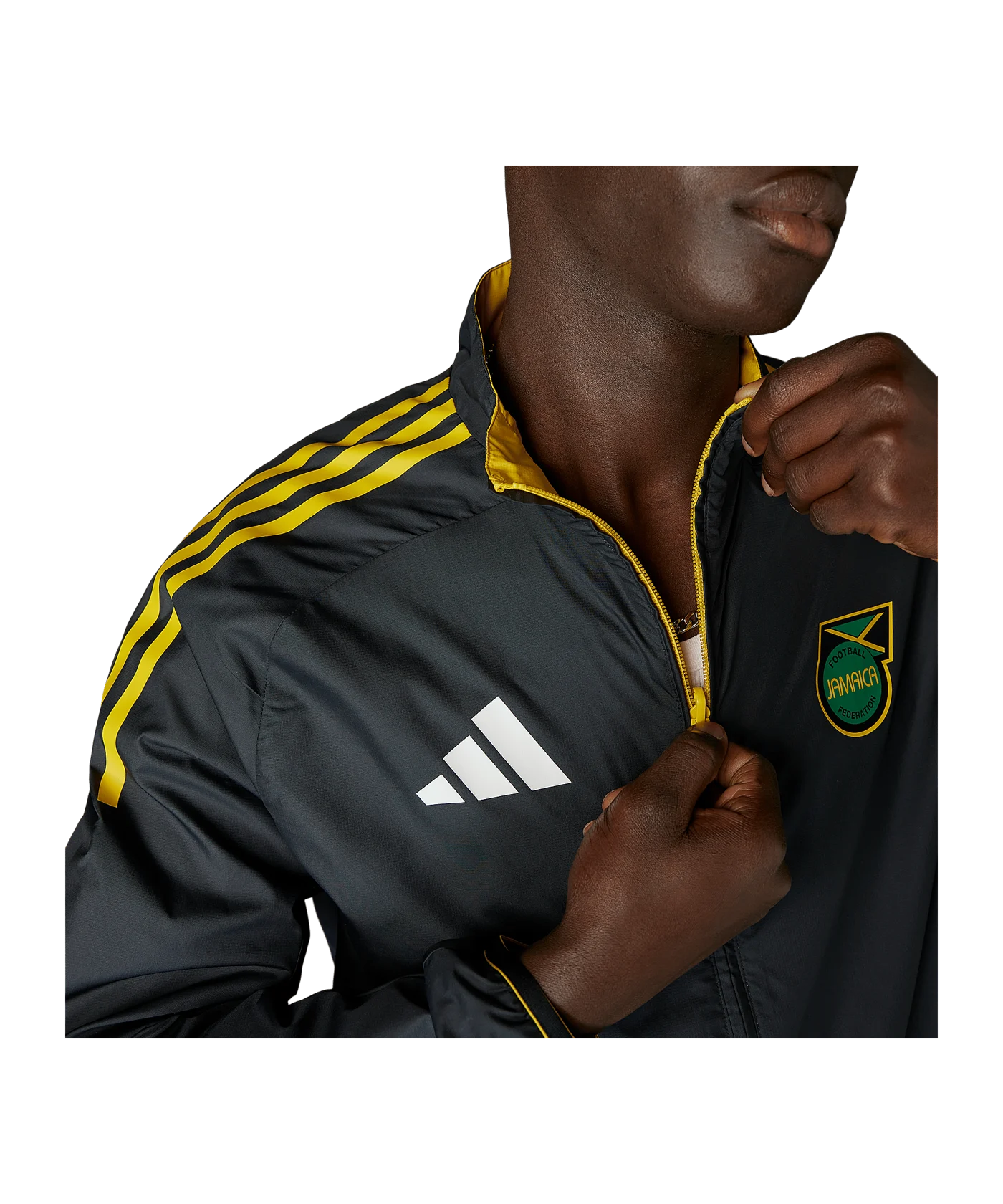 adidas Jamaica Anthem Jacke Gelb