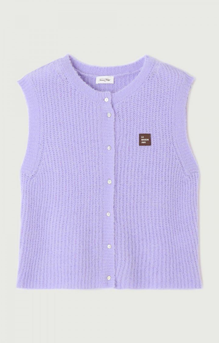 Cardigã sem mangas com gola redonda da AMERICAN VINTAGE<br>LESTE