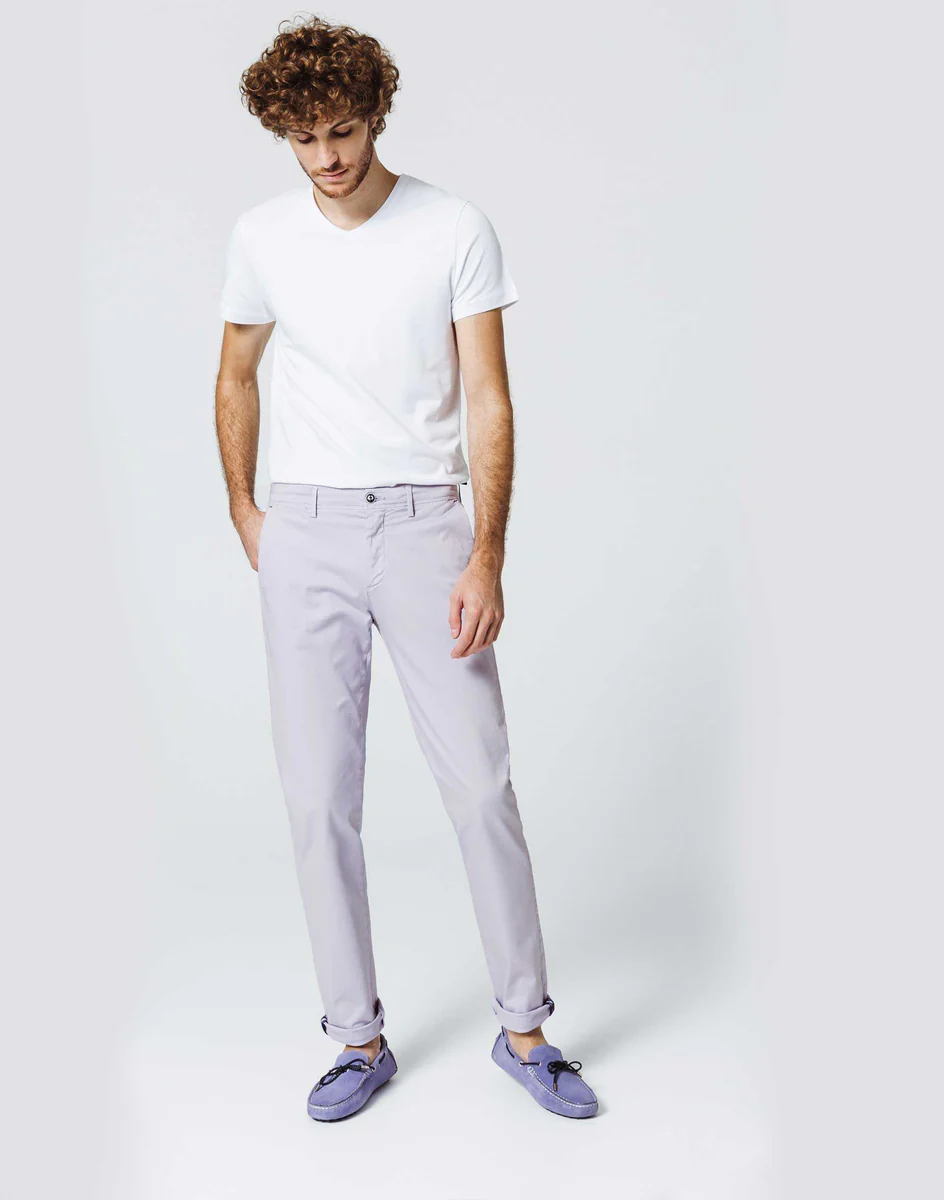 Chino Satin Parme