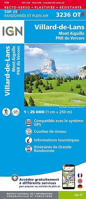 IGN - TOP25R 3236OTR VILLARD DE LANS 1 25 000