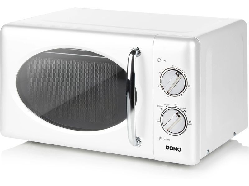 Domo Mikrowelle DO3125 Weiss Freistehende Mikrowelle für schnelles Erwärmen und Zubereiten