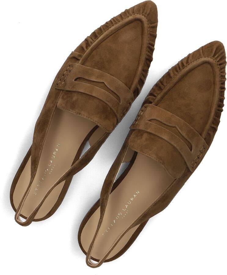 STEFANO LAURAN Loafers Dames St2657 Maat: 41 Materiaal: Suède Kleur: Bruin