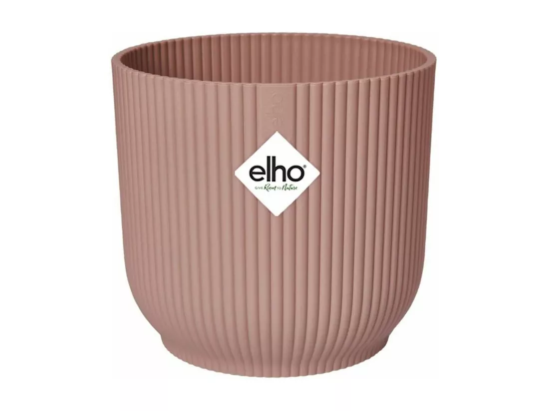 Pot de fleurs Rond VIBES - Plastique - Ø 25 - Rose poudré