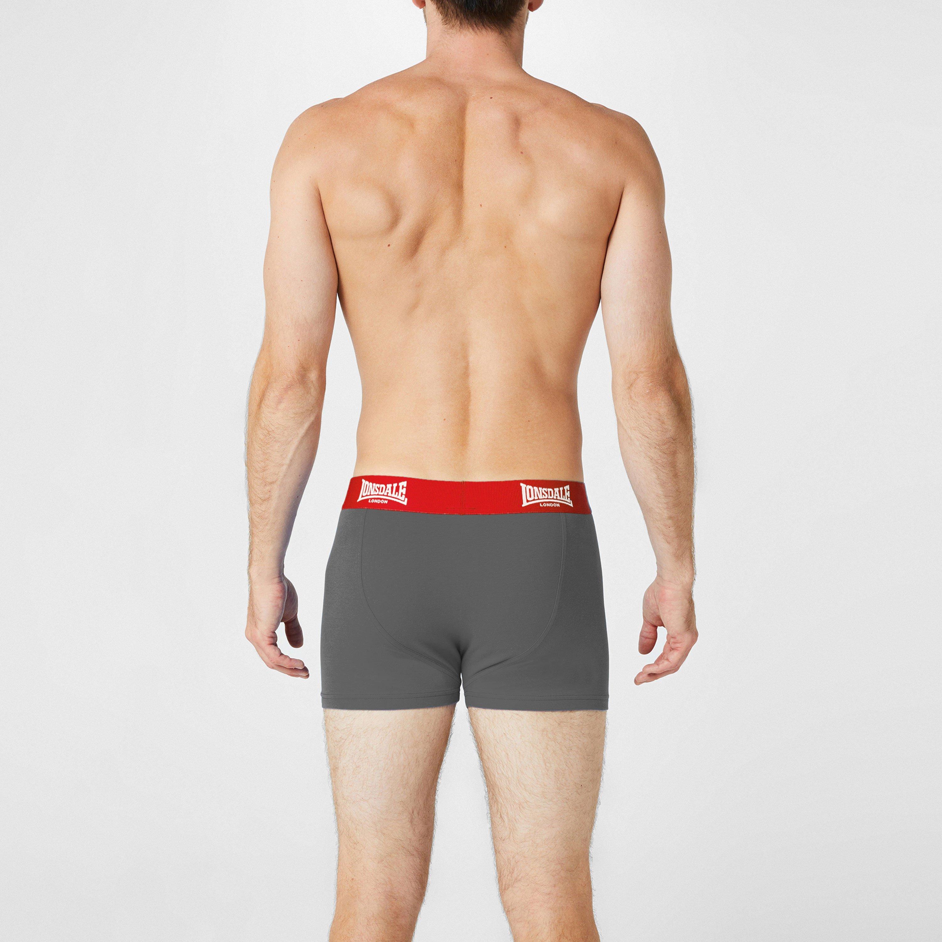 Lonsdale 2 Pack Trunk Mens