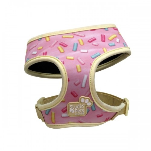 Coleira de neoprene rosa para cães