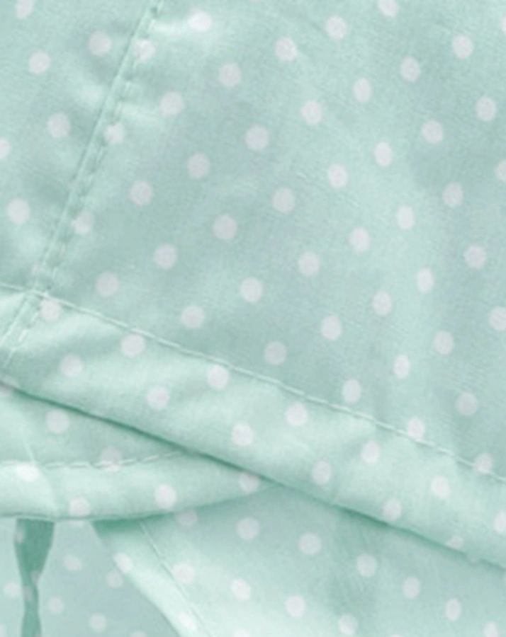 Schirmmütze PUNKTE mit Nackenschutz in aqua