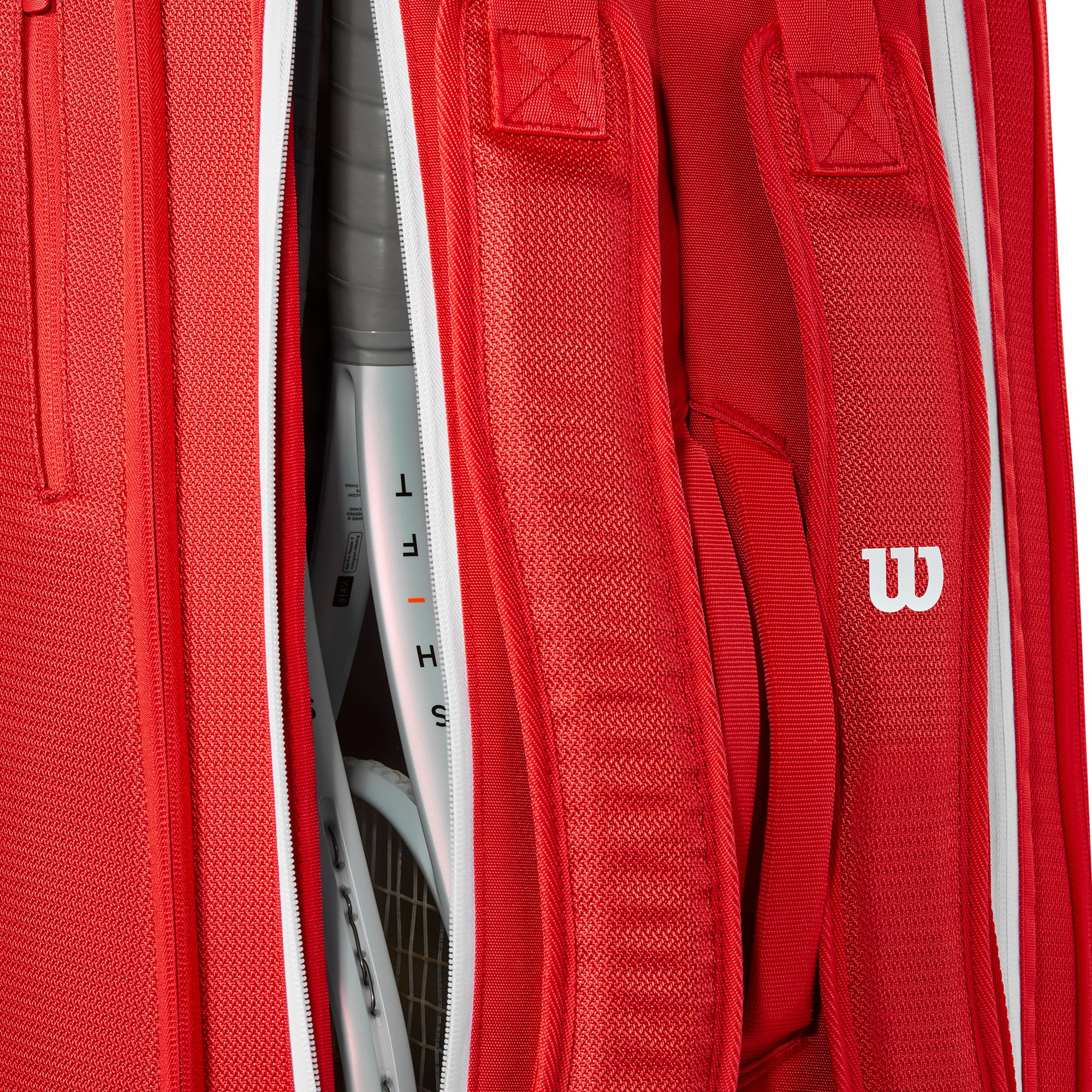 Wilson Super Tour Red 9 Pack Tennistasche rot