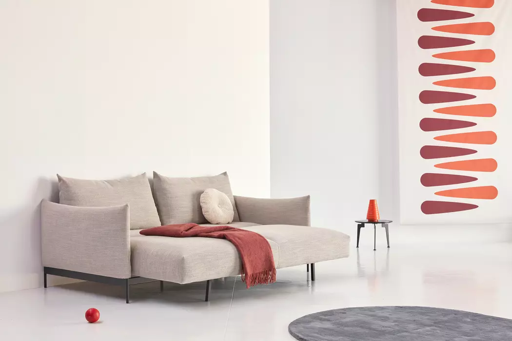 Schlafsofa Malloy Metall schwarz