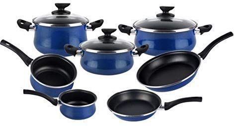 Magefesa - Paula - Pannenset - Blauw - 10-delig - Geëmailleerd