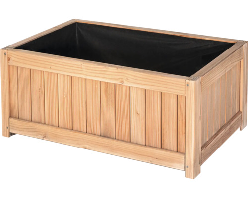 Houten bloembak 90 x 60 x 40 cm naturel