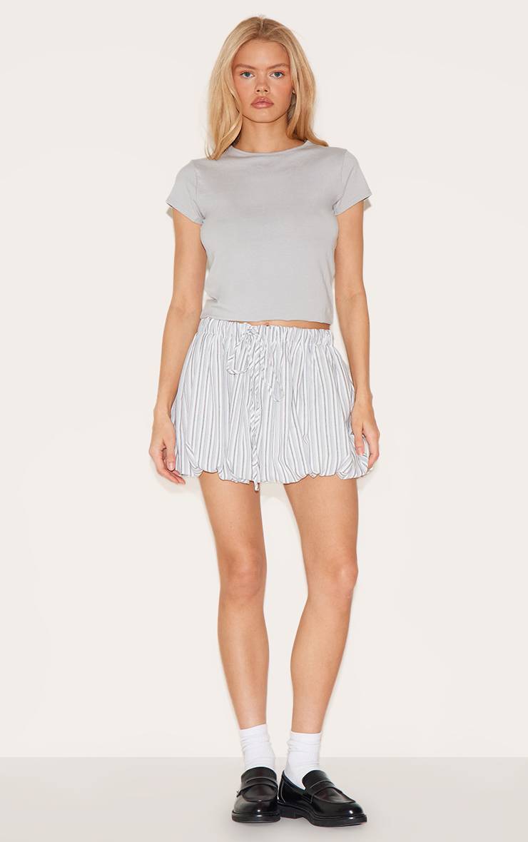 Blanc Mini-jupe Bouffante En Coton