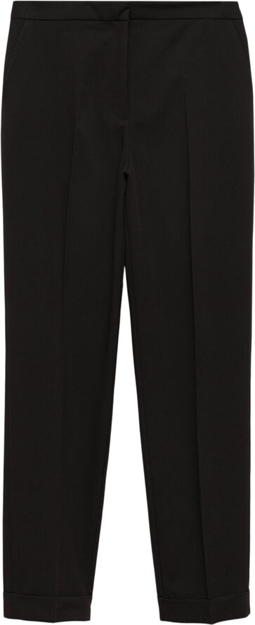 MANGO Straight suit trousers Black