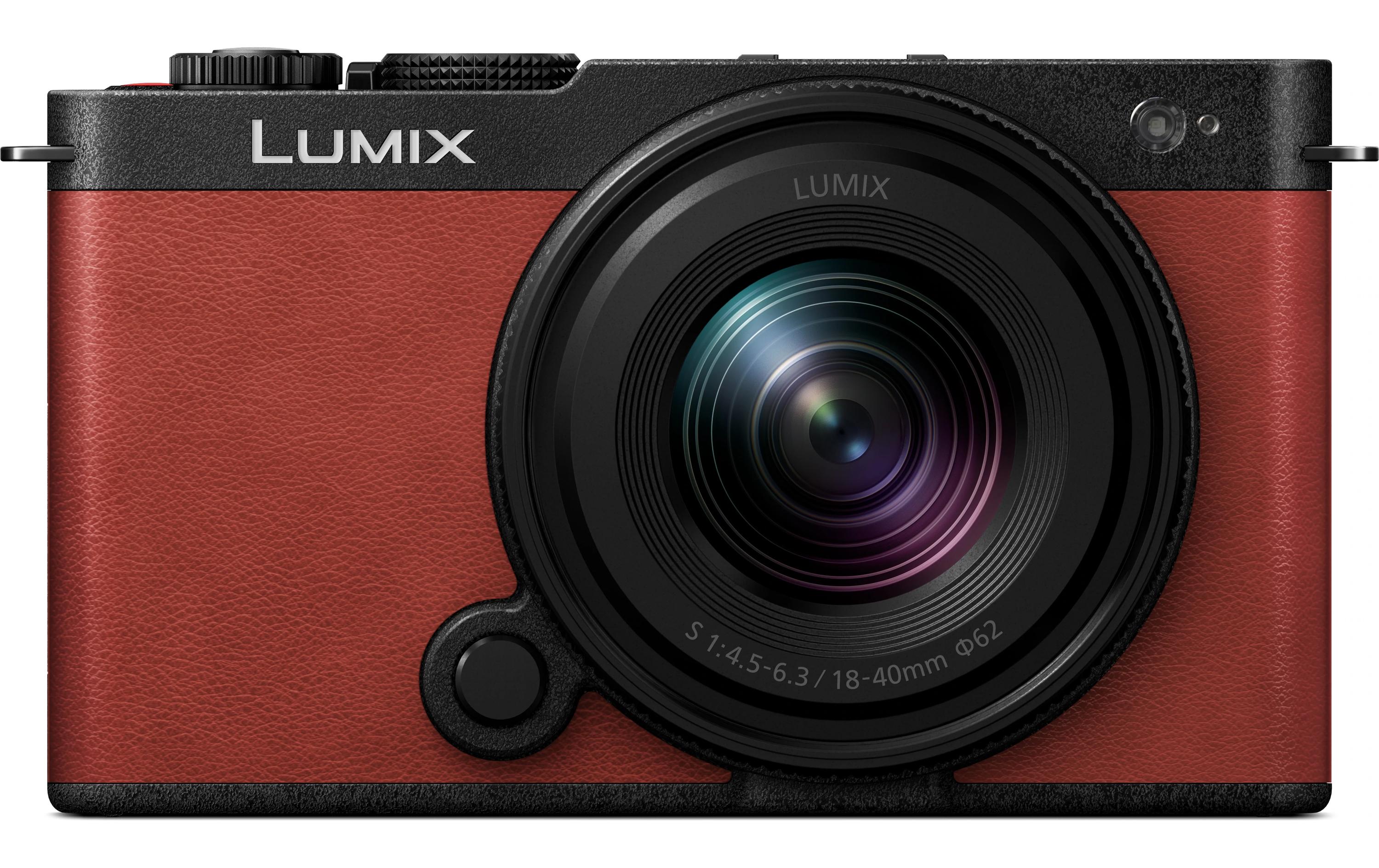 Fotokamera Lumix S9 Rot Kit Lumix S 18-40 mm F/4.5-6.3<br>Kompakte Open-Gate spiegellose Vollformatkamera inklusive Objektiv