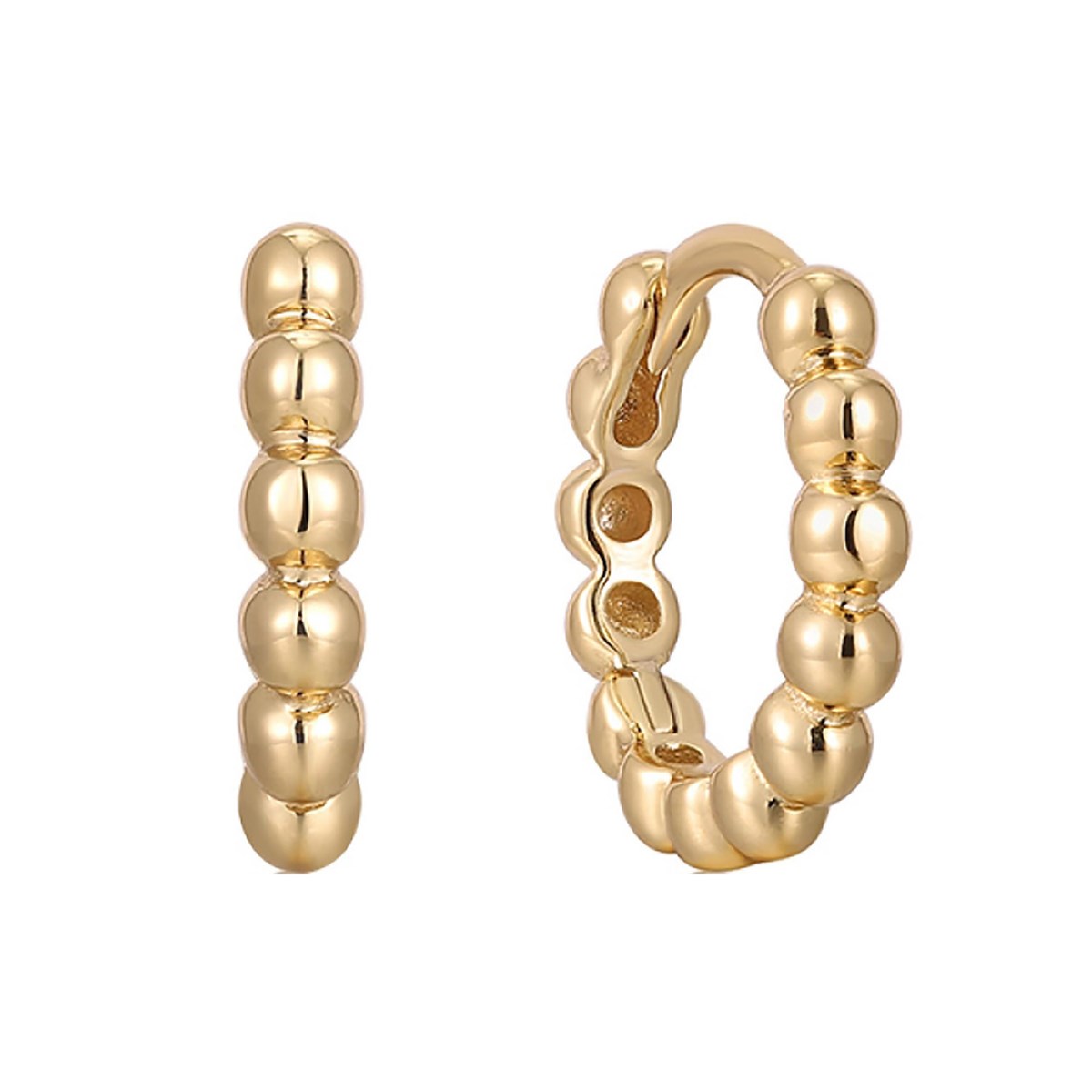 Boucles d'oreilles créoles Ania Haie Spaced Out Orbdorées