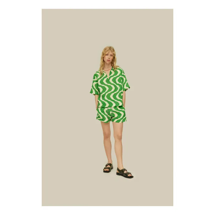 OAS Polo Rippling Jaffa Lin | Vert