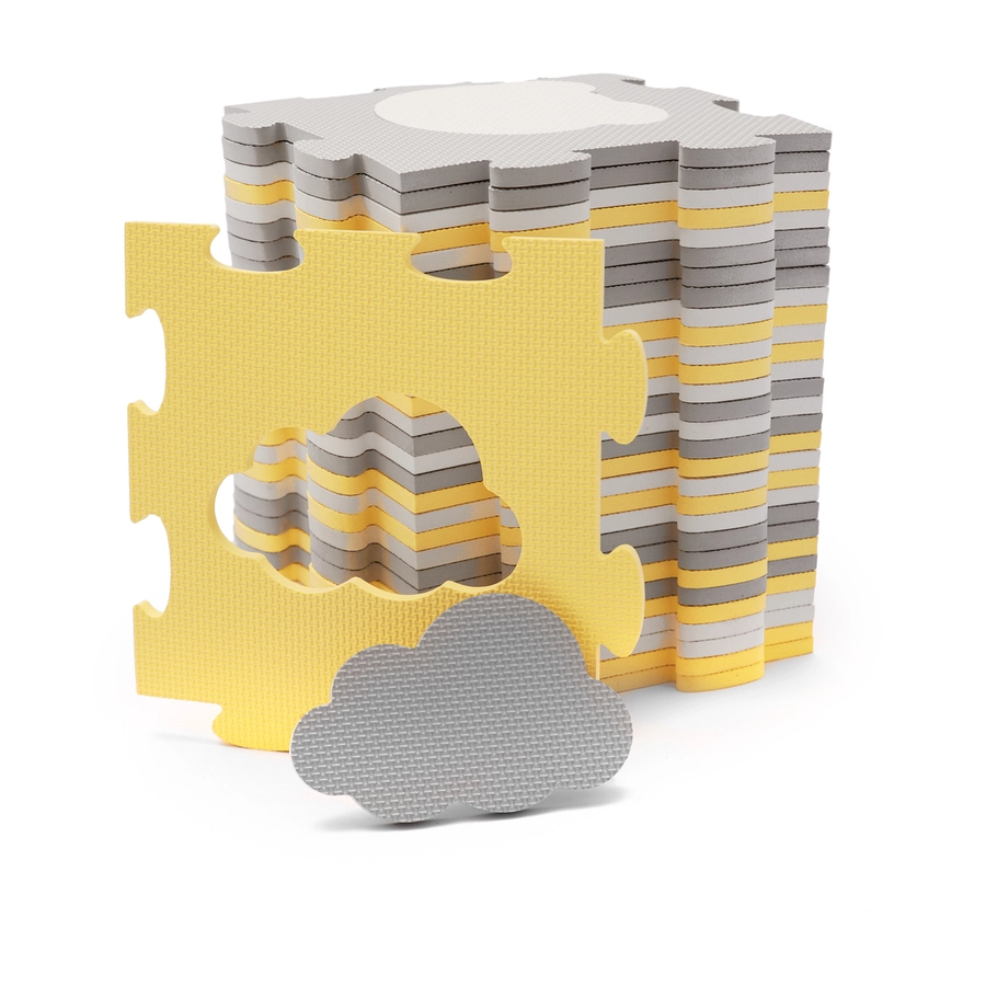 Kinderkraft Puzzlematte LUNO SHAPES, gelb