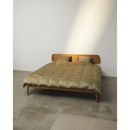 Nordic Weaving Bambus Sengetøj, Khaki, 140x200 cm