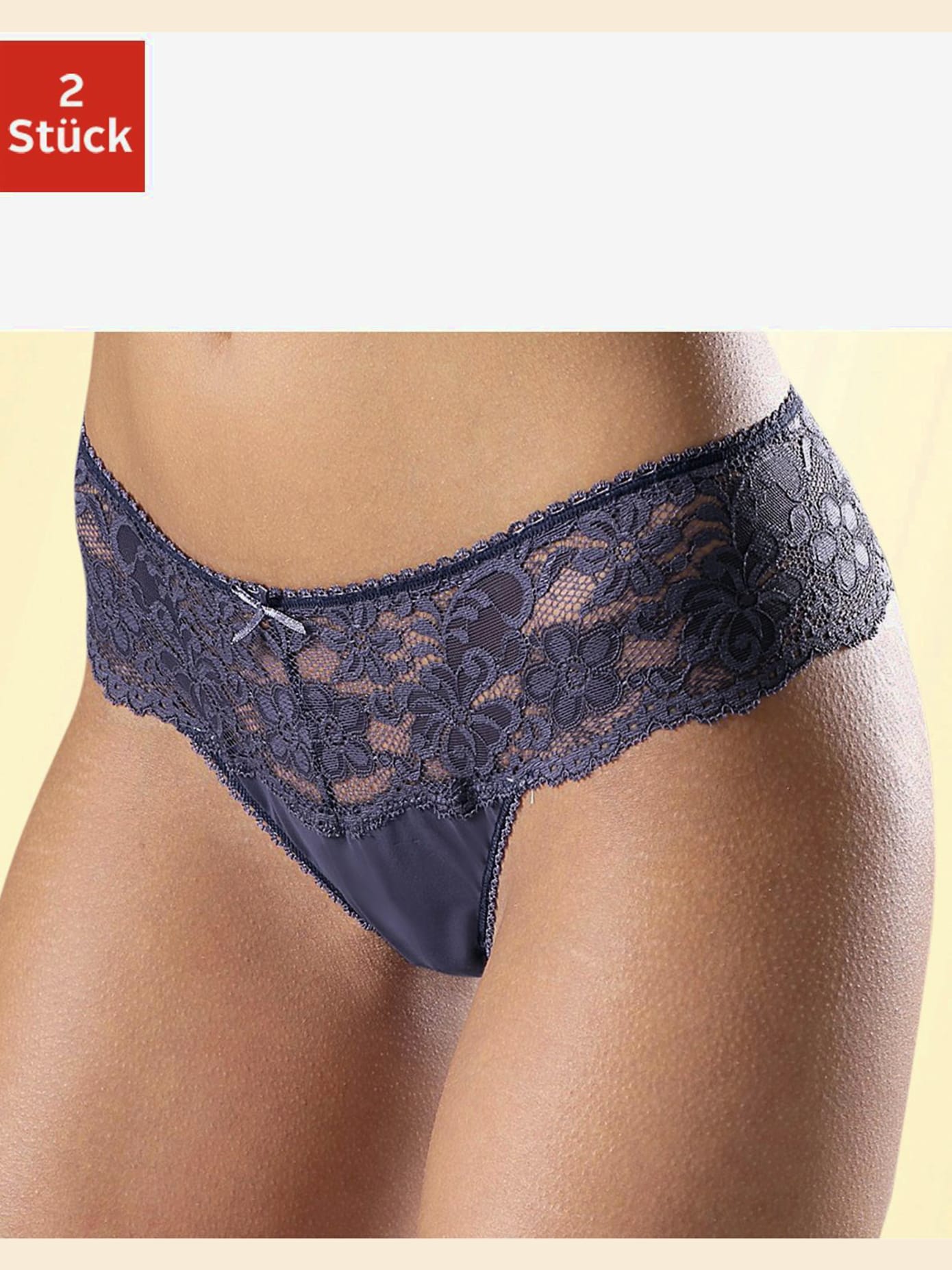 Beau string avec large ceinture de dentelle nuance