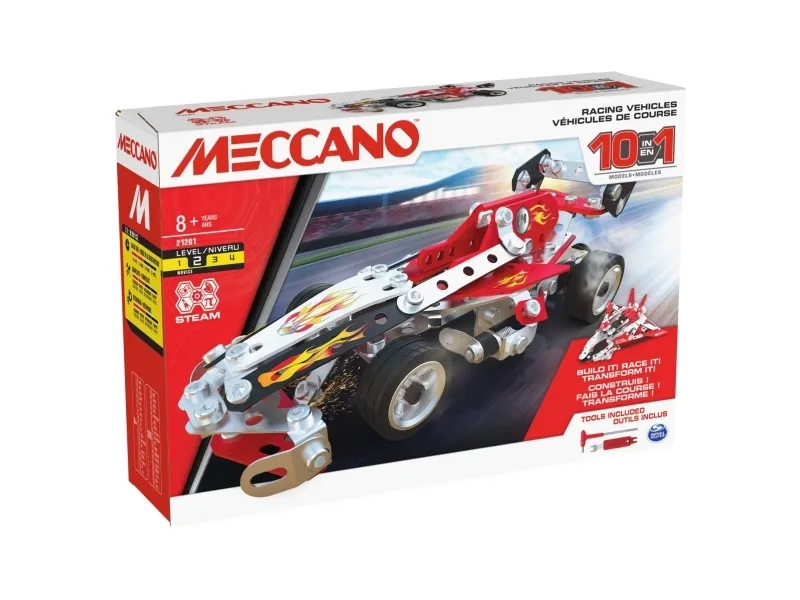 Meccano 10 Multi Model Set - Racing Vehicles