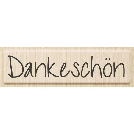 Knorr Prandell Stempel aus Holz (Danke) Motivgröße 8 x 1,7 cm , Motiv: Dankeschön