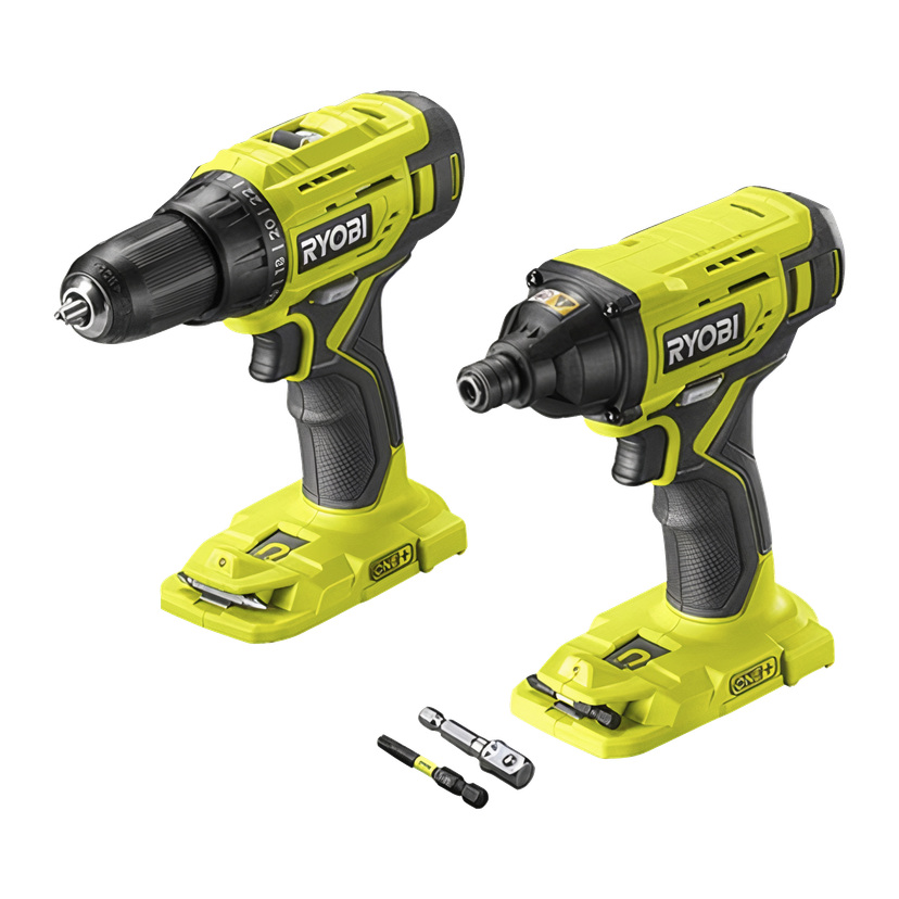 Verktøysett 12 deler 18 V 2,0 Ah + 4,0 Ah