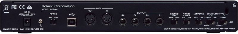 Roland - Rubix 44 - Audio-interface - Zwart - USB