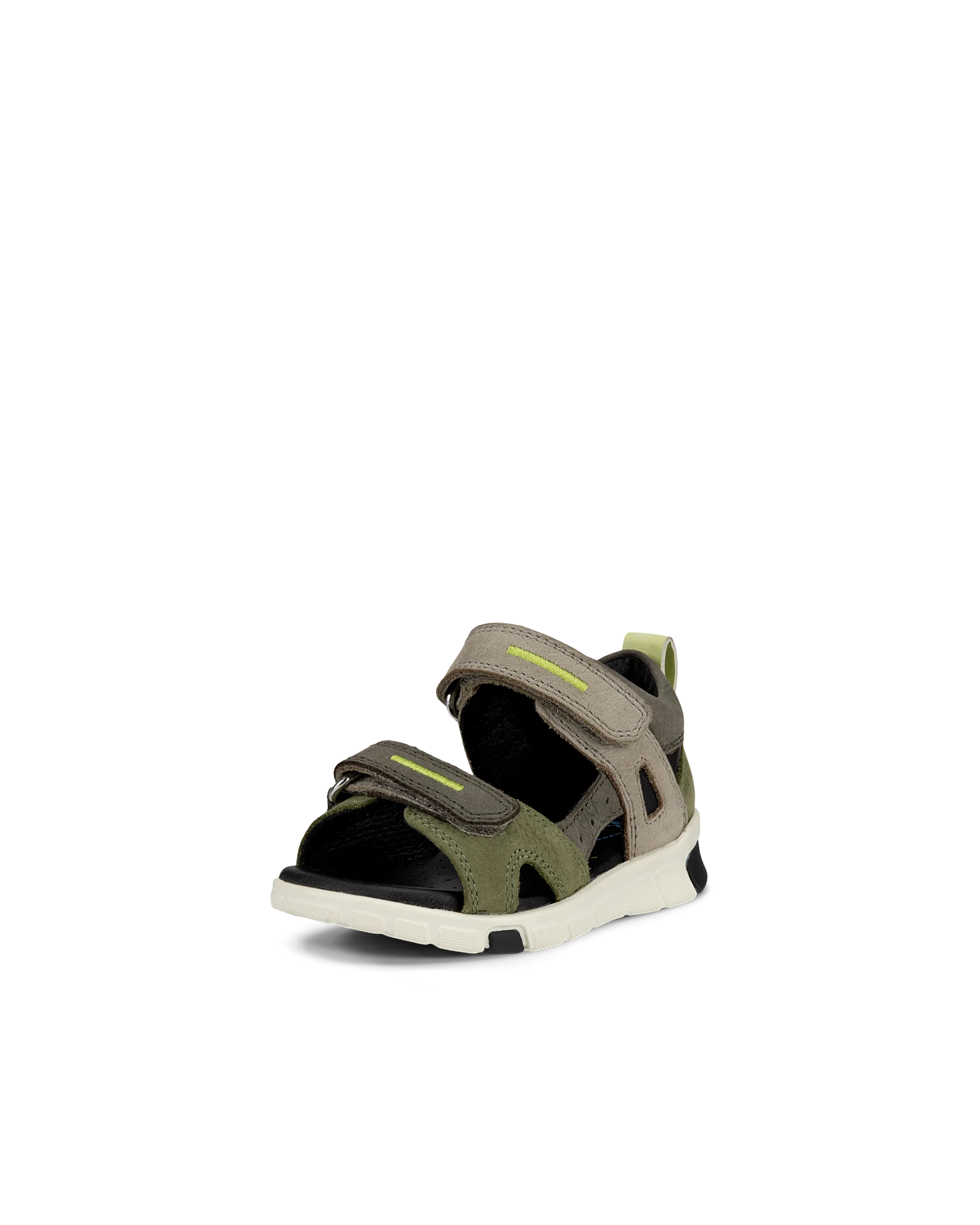 ECCO MINI STRIDE SANDAL Kinder Sandale aus Nubukleder Grün