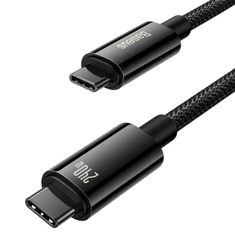 (3m) 240W USB C Nylon Ladekabel Power Delivery 3.1 Datenkabel - Schwarz