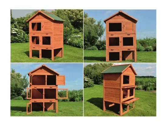 Cage Clapier Enclos pour lapins 106 x 83 x 160 cm-Modele 029 Jumbo