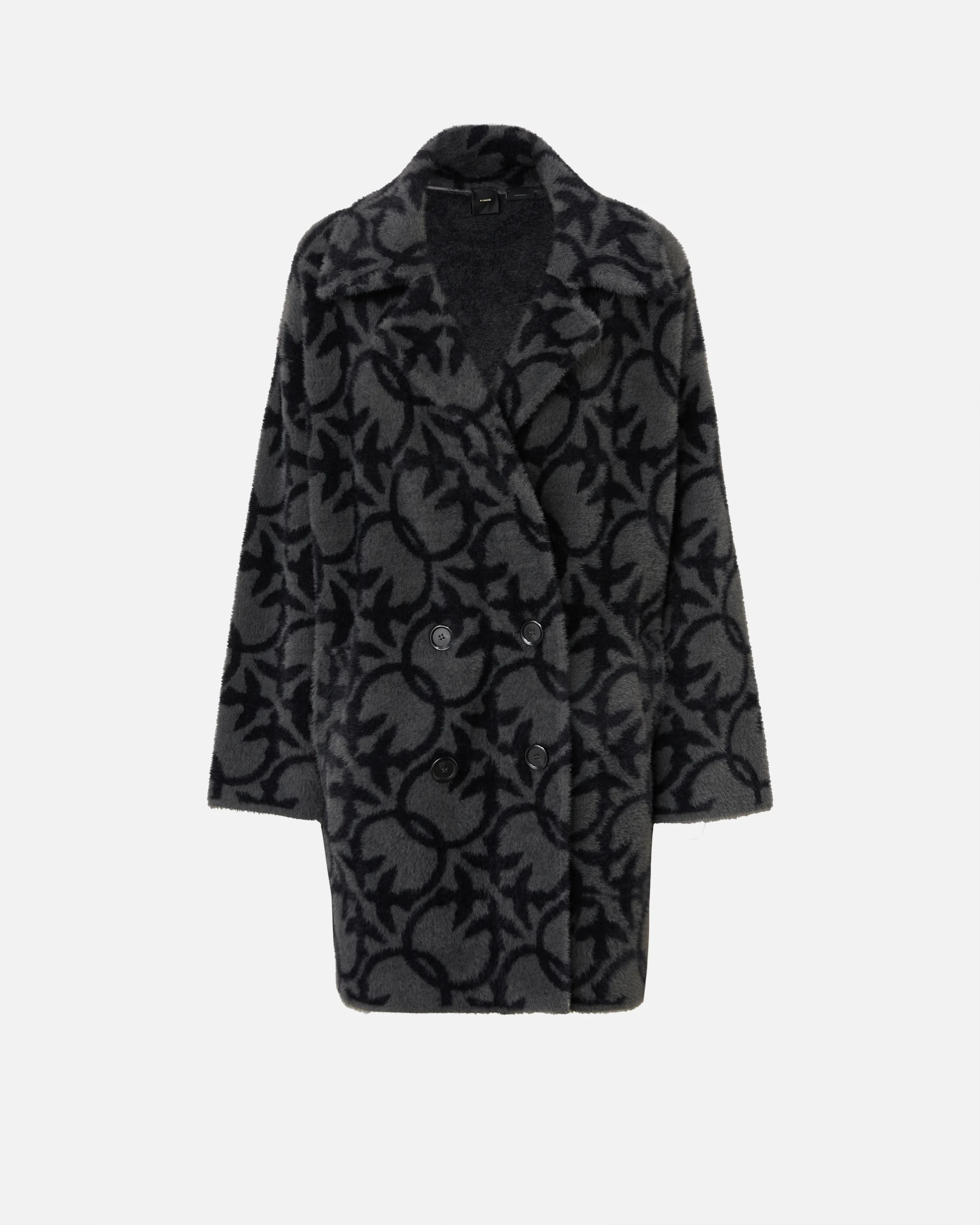 Manteau court à logo | Noir