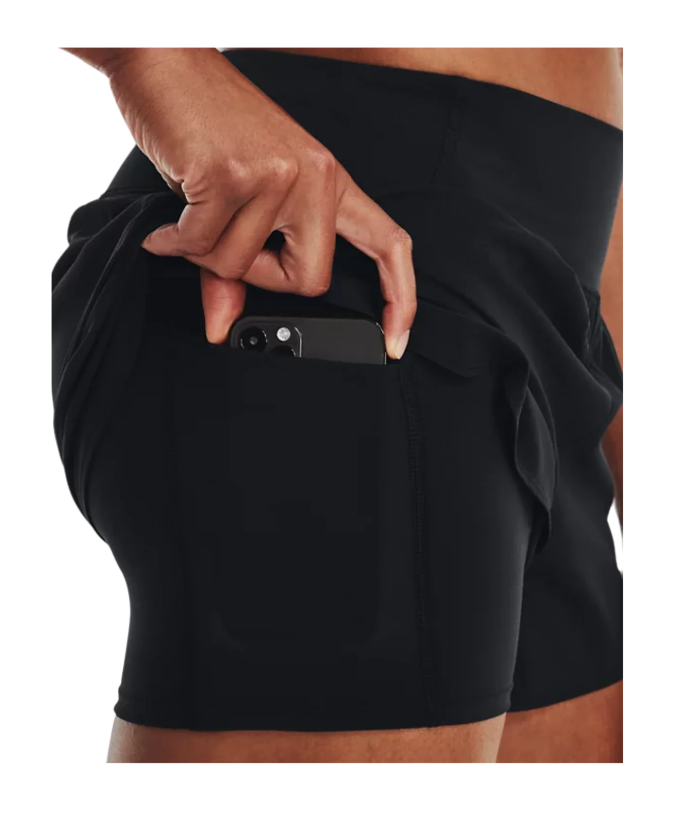 Under Armour Flex Woven 2 in 1 Short Damen Schwarz F001