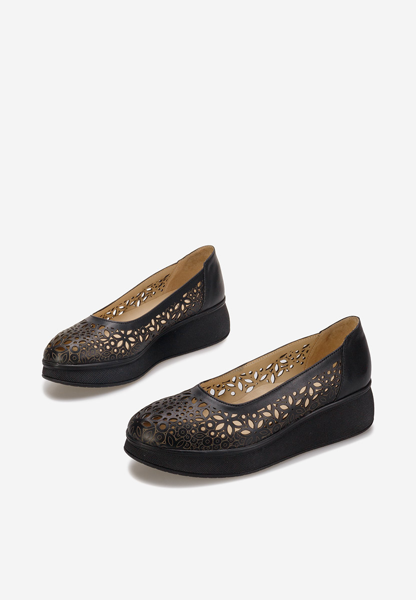 Chaussures casual à plateforme noirs Ulna