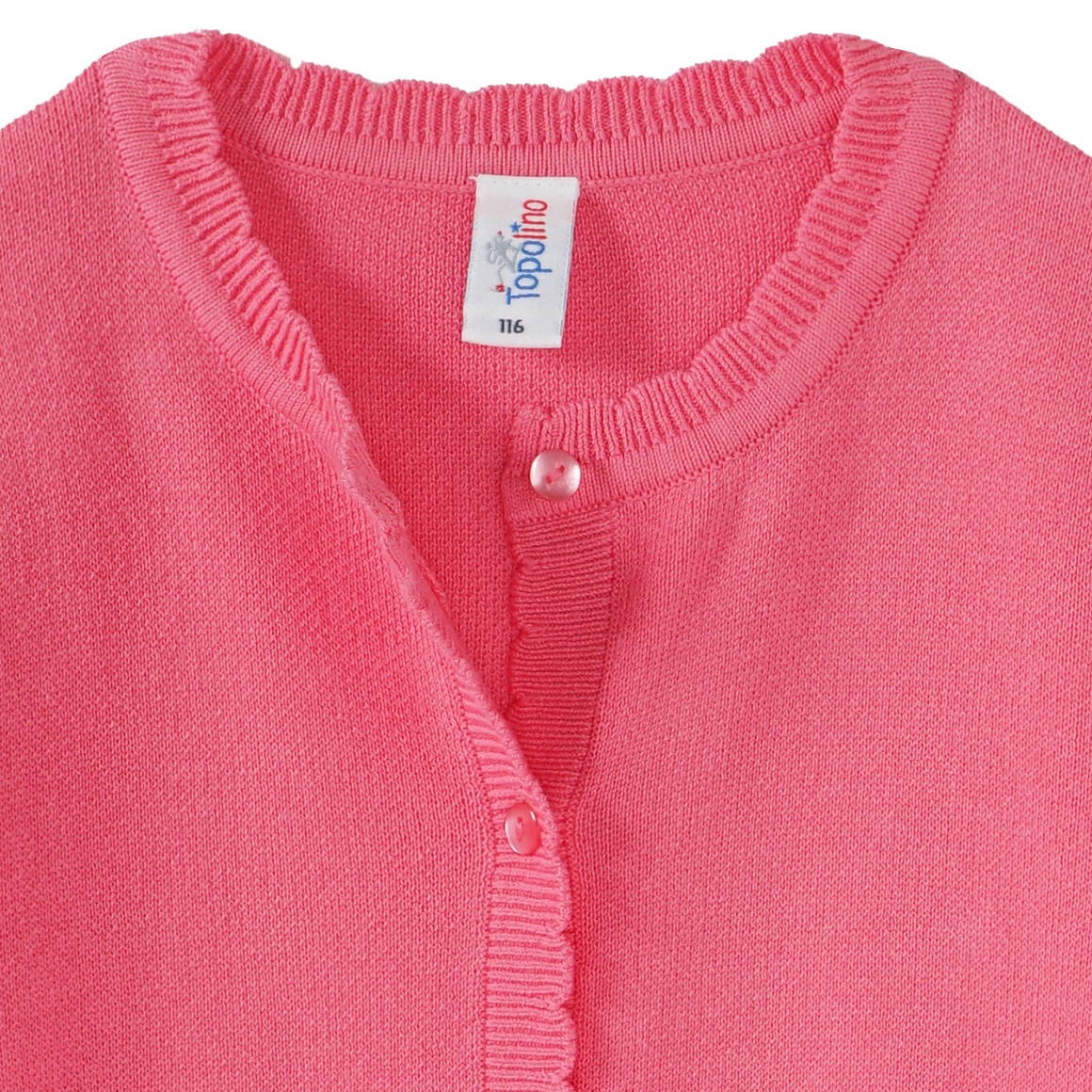 Topolino Mädchen Cardigan mit Knopfleiste pink