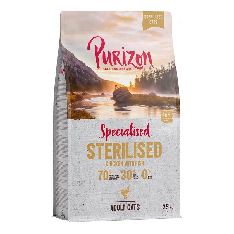 Purizon Adult Sterilised, poulet & poisson - sans céréales