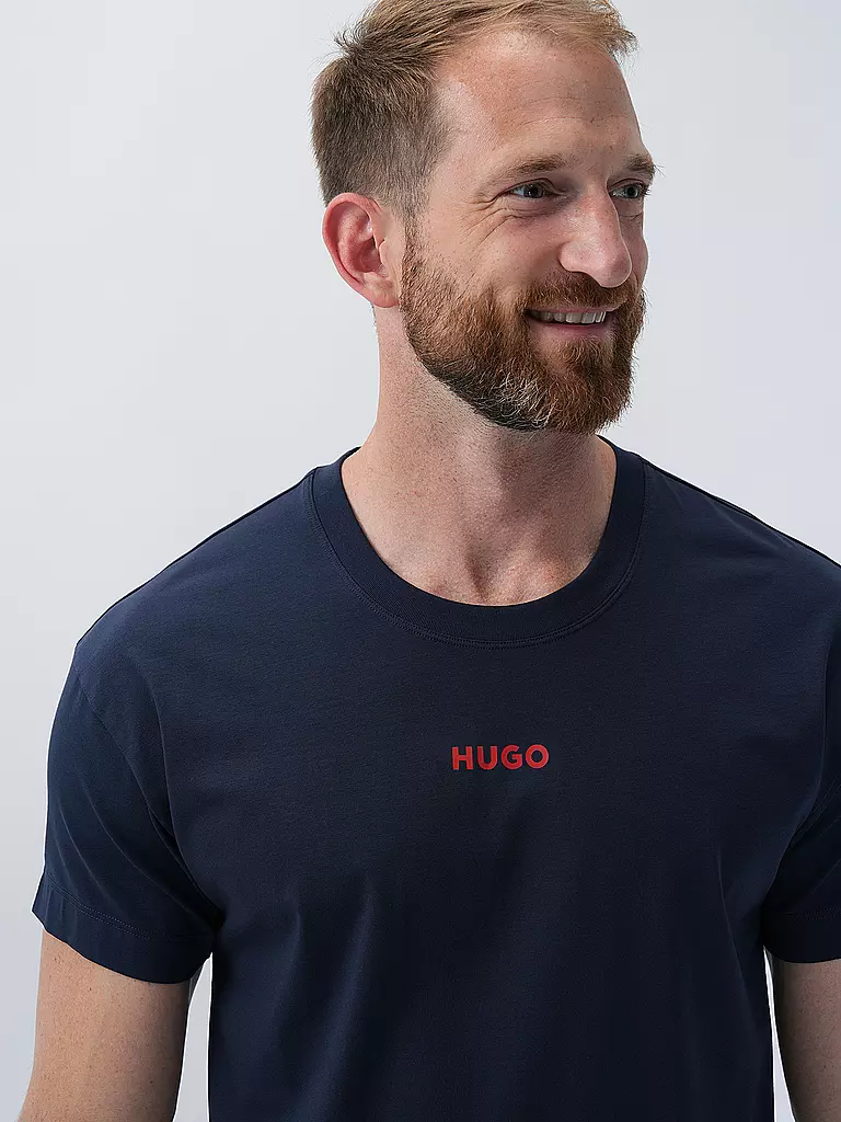 HUGO Loungewear T-Shirt blau