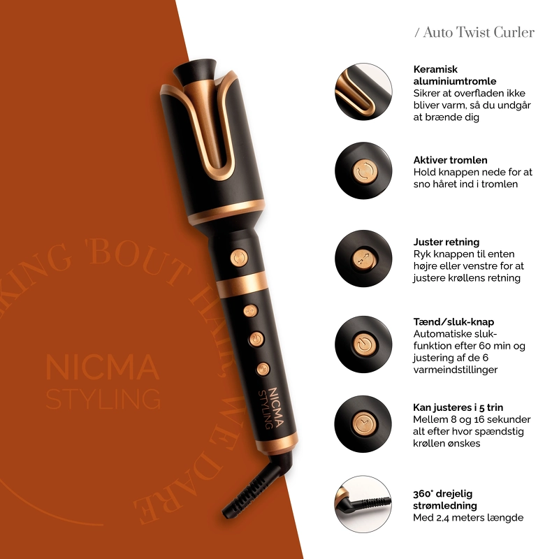 NICMA Styling Auto Twist Curler