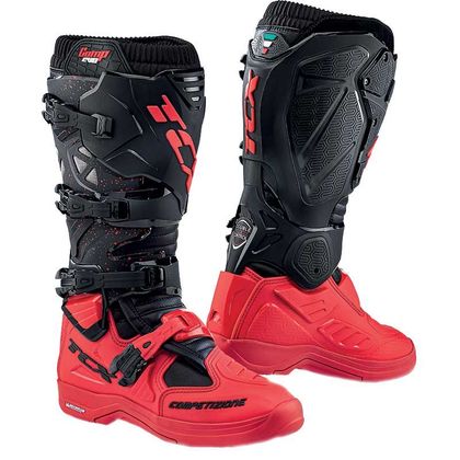 Bottes cross TCX Boots COMP EVO 2 - MICHELIN - BLACK RED 2024 - Noir / Rouge