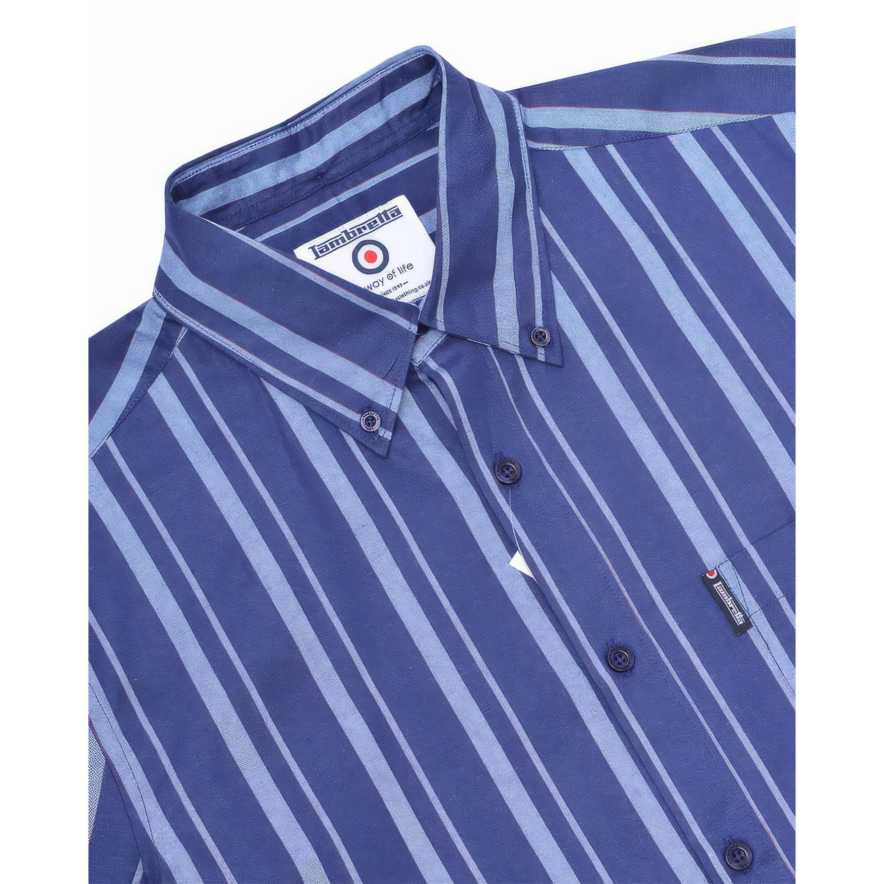 Lambretta Short Sleeve Striped Shirt