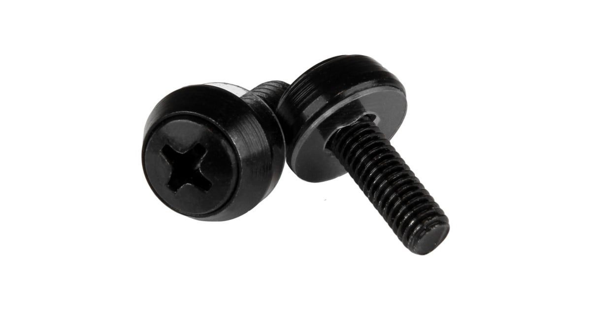 StartechM5 x 12mm schroeven voor serverkast en rack - 100 stuks pak schroevenset  (Zwart)