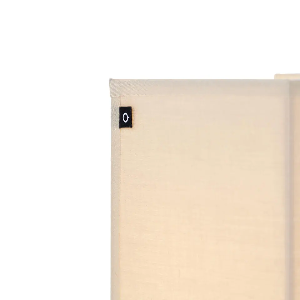 Qazqa wandlampen vete beige e27